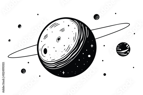 Haumea Dwarf Planet Vector Art: Detailed Illustration of Its Unique Shape