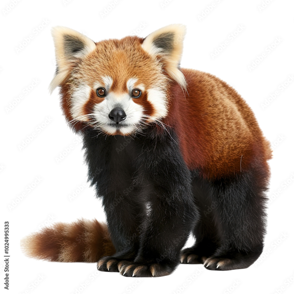 red panda isolated on white red panda isolated on white