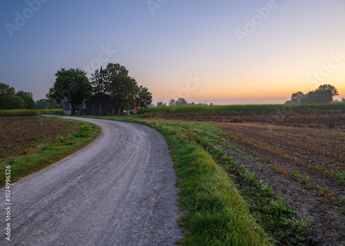 Sunrise at the farm 