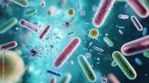 Discover the vibrant interactions of bacteria and viruses that play crucial roles in medicine