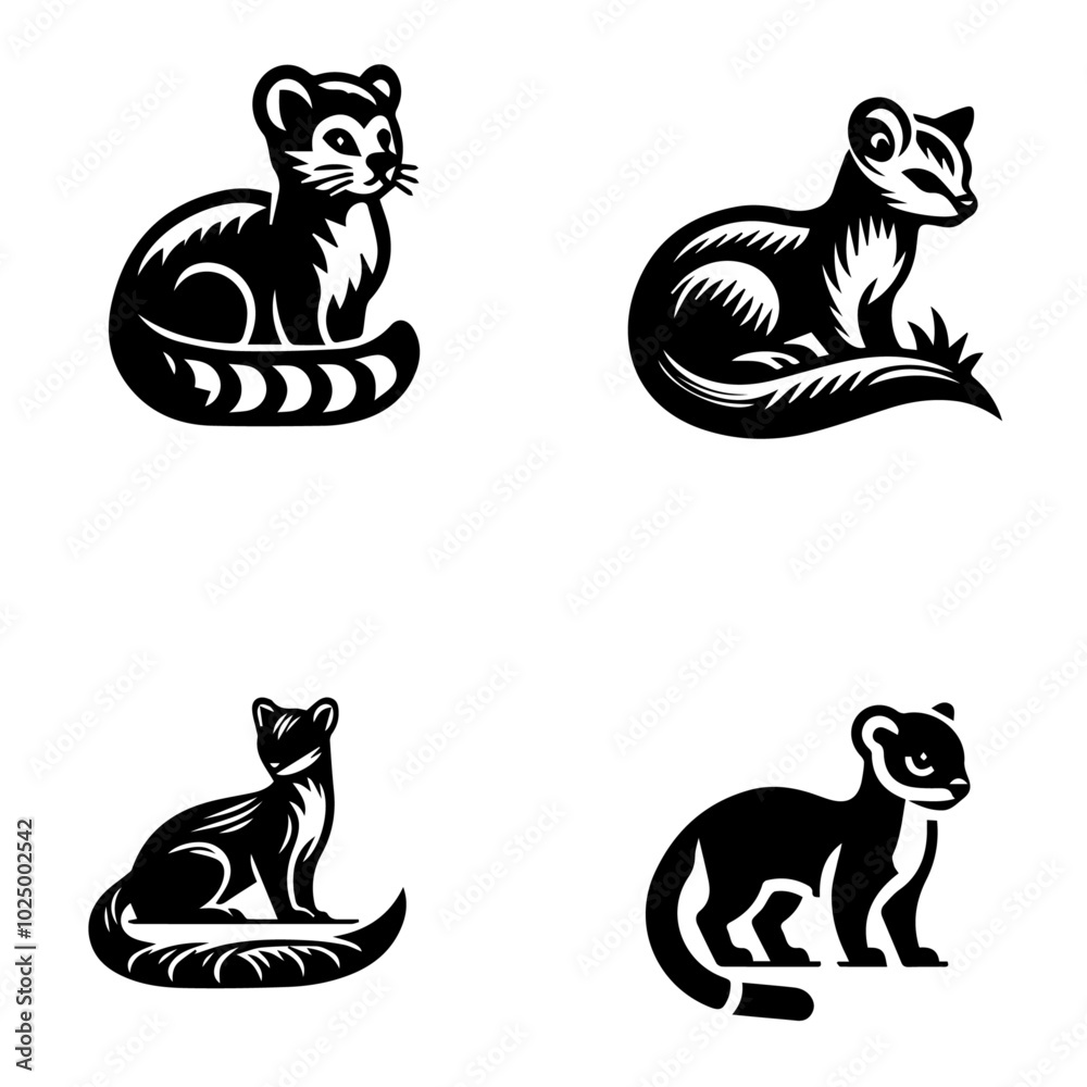 fossa, icon, vector illustration on white background fossa, icon, vector illustration on white background