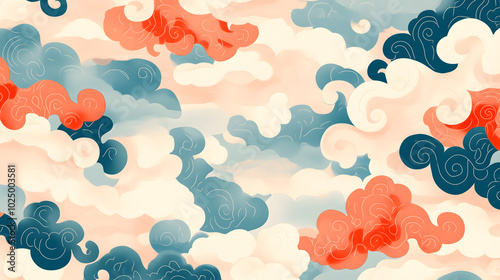 Background image in ancient Korean painting style