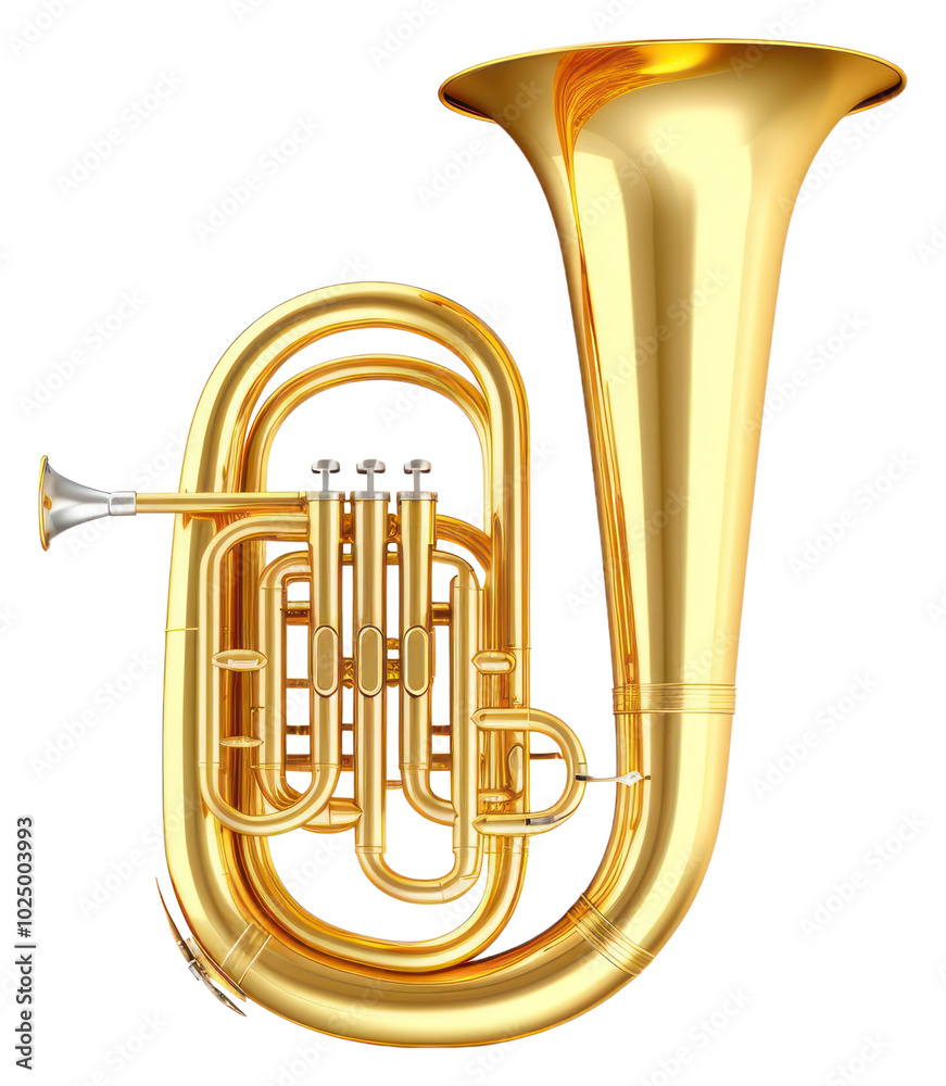 Fototapeta premium PNG Tuba euphonium music horn.