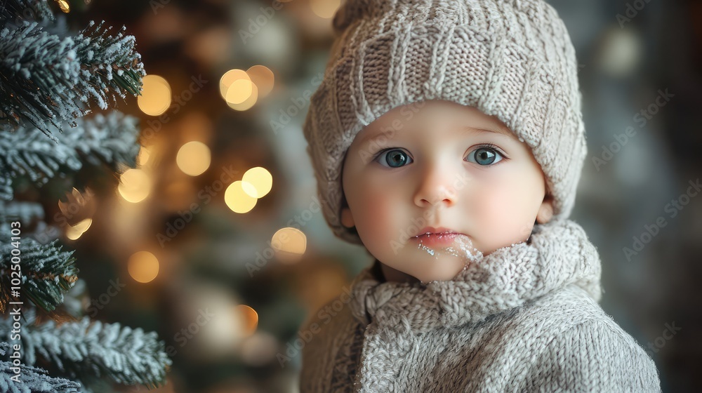 Christmas Theme and Kids, AI generated illustration. Christmas Theme and Kids, AI generated illustration.