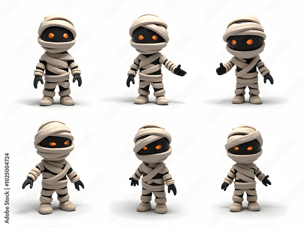 Halloween set of 3d Frankenstein Halloween set of 3d Frankenstein