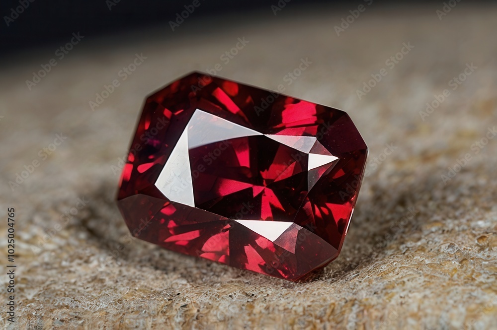 polished ruby gemstone