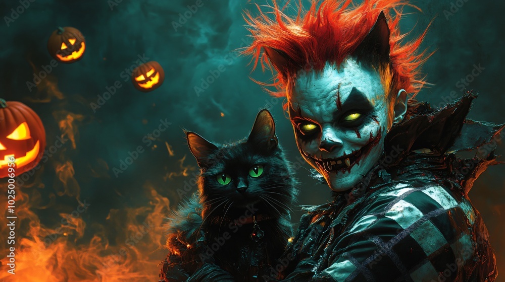 Obraz premium Halloween spooky male character