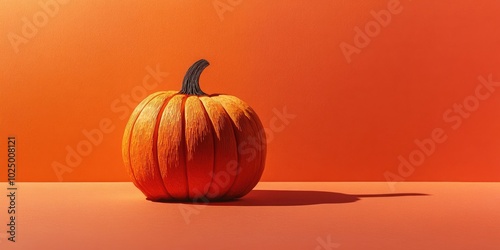 Mini Munchkin pumpkin, measuring 7 to 10 cm in width, features a vibrant orange color and deep ribs, perfect for Halloween decorations photo