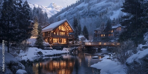 luxury cabin resort photo