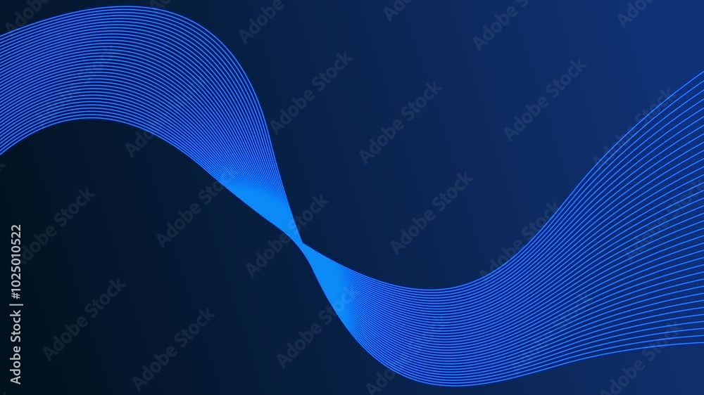 Ribbon line wave glowing light gradient motion background