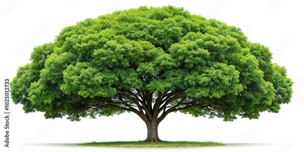 Low angle view of isolated tree on white background with clipping path Low angle view of isolated tree on white background with clipping path
