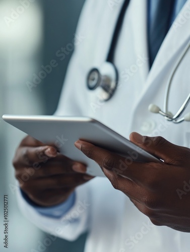 Medical Professional Examining Tablet