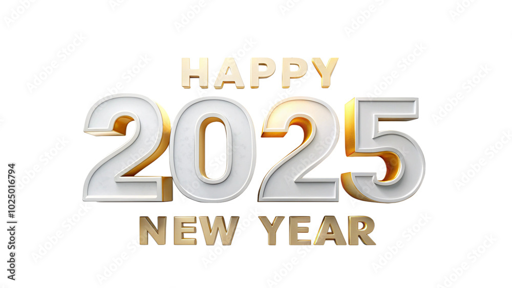 Vibrant Happy New Year 2025 Text with Glitter Effect Vibrant Happy New Year 2025 Text with Glitter Effect