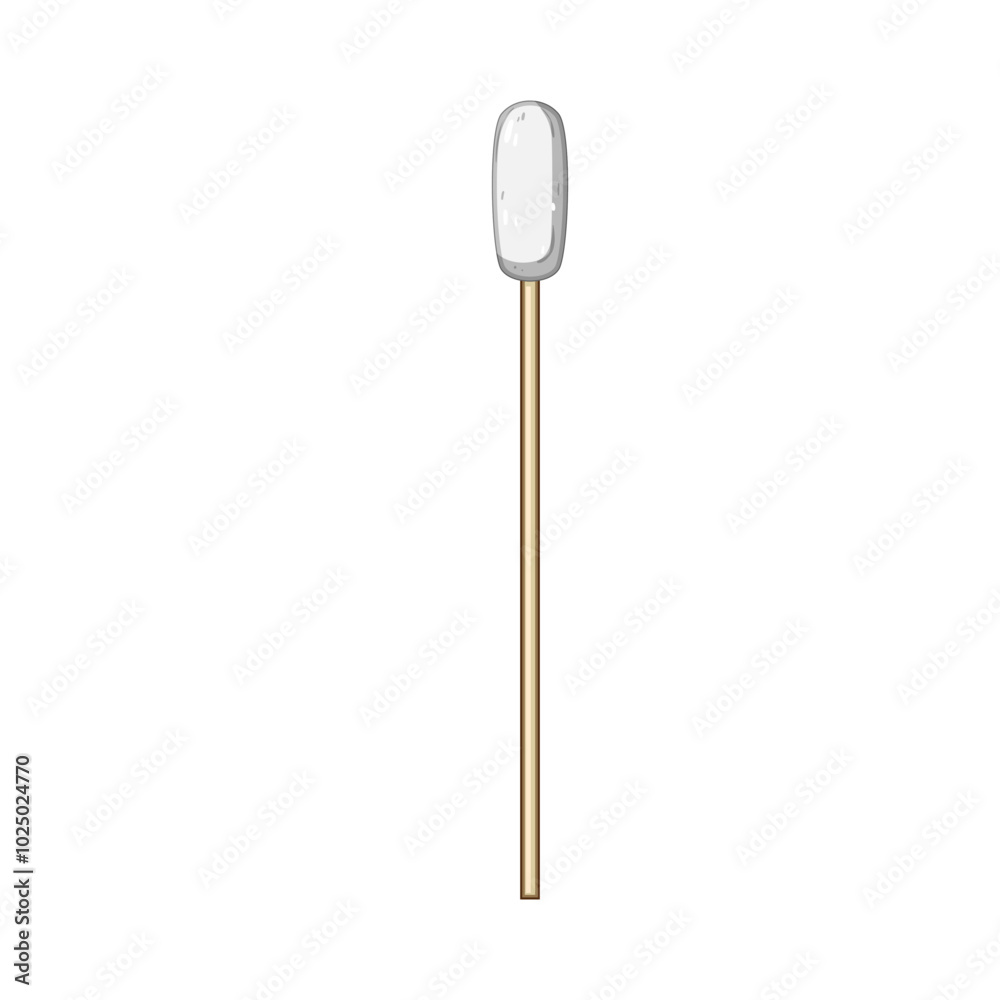 microbiology sterile swab cartoon. diagnostics healthcare, safety absorbent, cotton collection microbiology sterile swab sign. isolated symbol vector illustration microbiology sterile swab cartoon. diagnostics healthcare, safety absorbent, cotton collection microbiology sterile swab sign. isolated symbol vector illustration