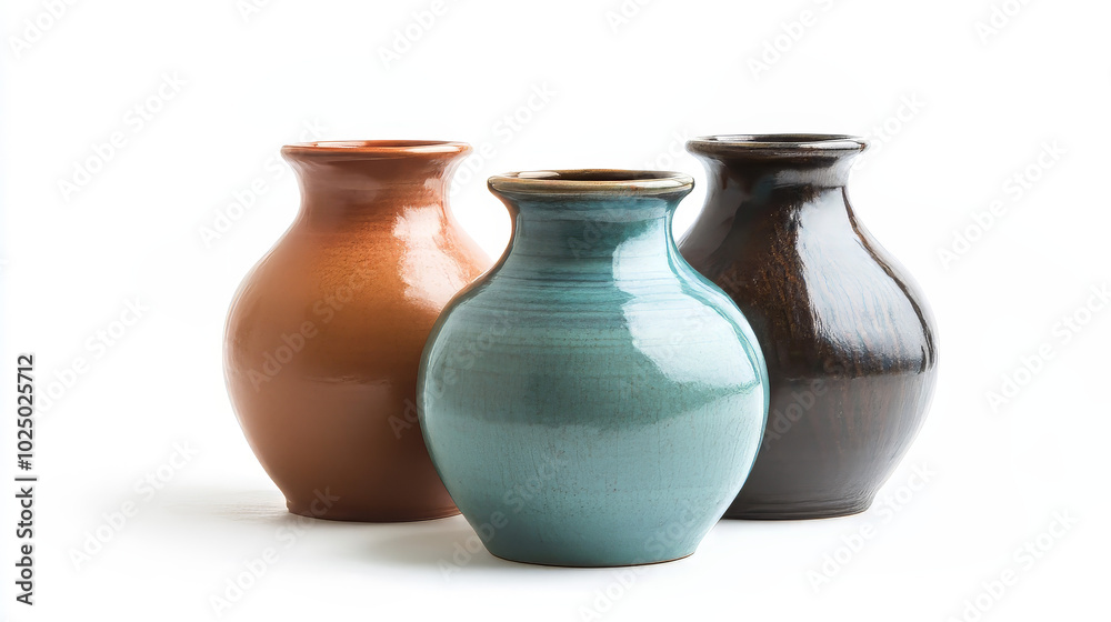 Ceramic vase isolated on white background Ceramic vase isolated on white background