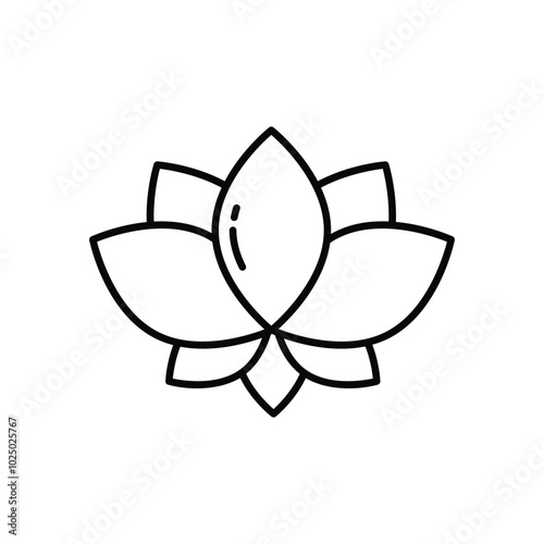 Lotus vector icons stock illustration