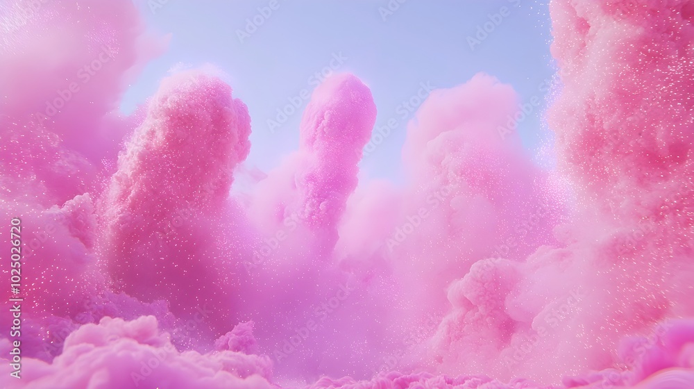 Ethereal and Dreamy Fluffy Cloud with Small Twinkling Stars Against a Soft Pastel Colored Sky Background Serene and Peaceful Nature Landscape Ethereal and Dreamy Fluffy Cloud with Small Twinkling Stars Against a Soft Pastel Colored Sky Background Serene and Peaceful Nature Landscape