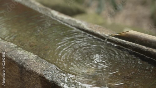 water flowing from a pipe