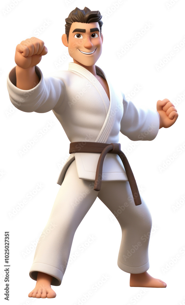 PNG Cartoon sports karate white background. PNG Cartoon sports karate white background.