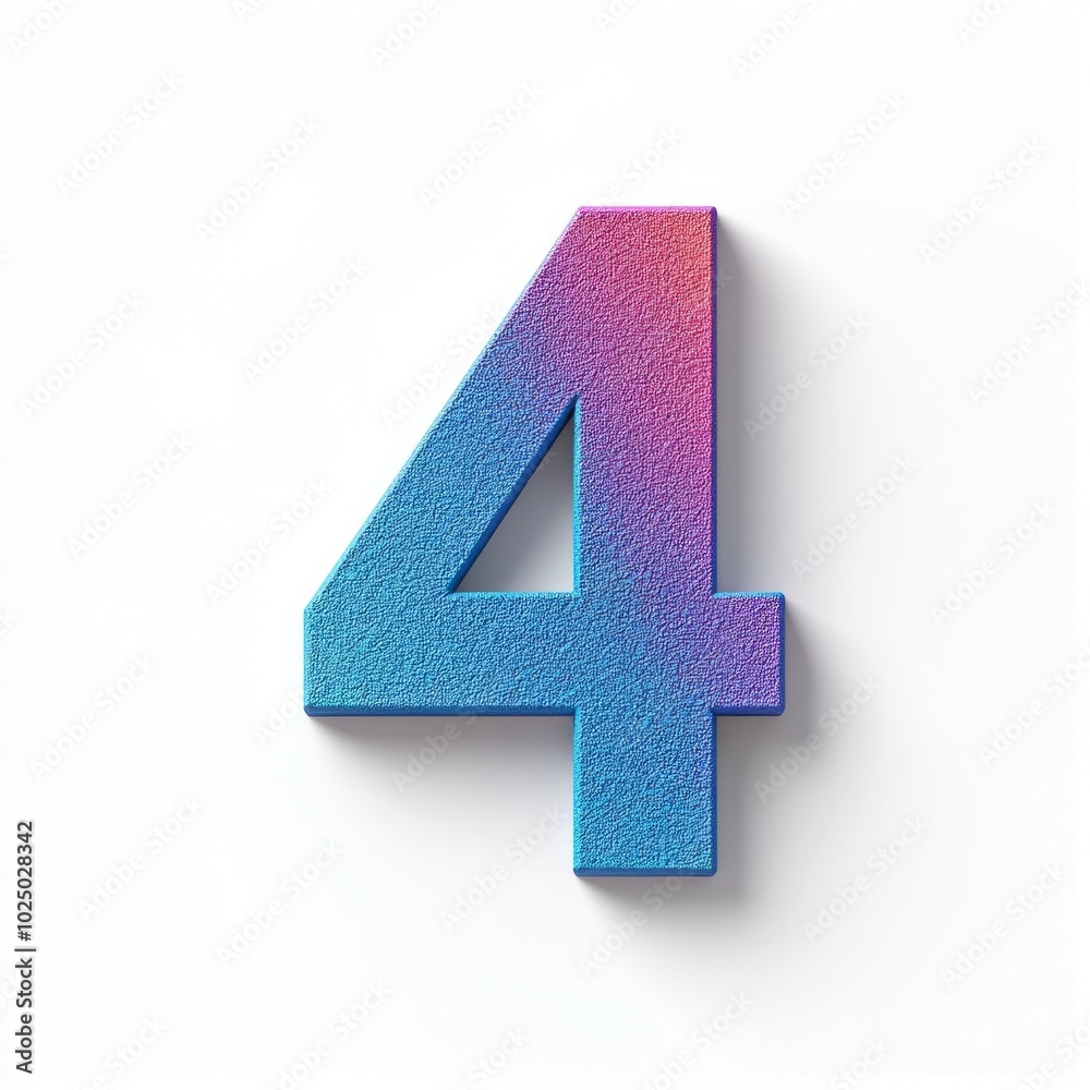 Fototapeta premium A stylized number 