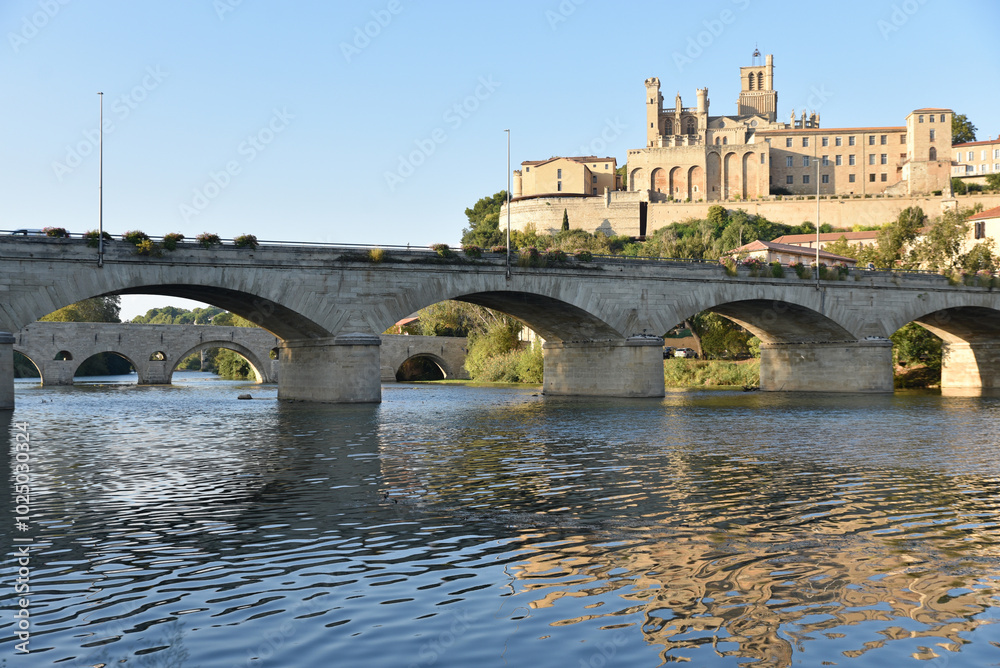 Fototapeta premium Ponts sur l'Orb à Béziers. France