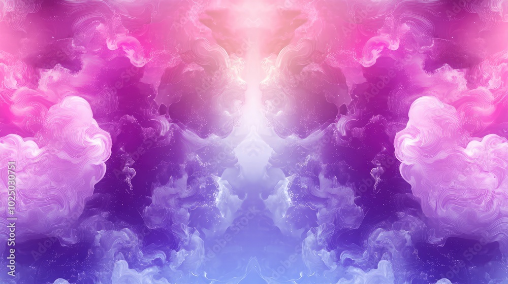 Light purple and pink carnival template. AI generated illustration.