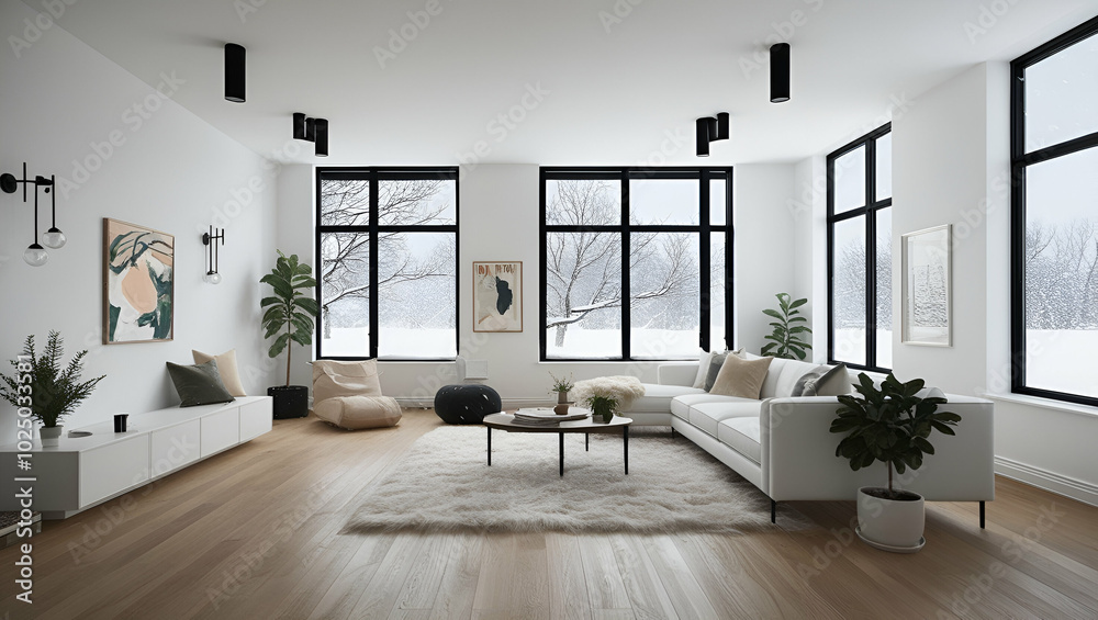 Fototapeta premium living room interior