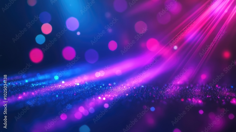 Neon blur glow with color light overlay. AI generated illustration. Neon blur glow with color light overlay. AI generated illustration.