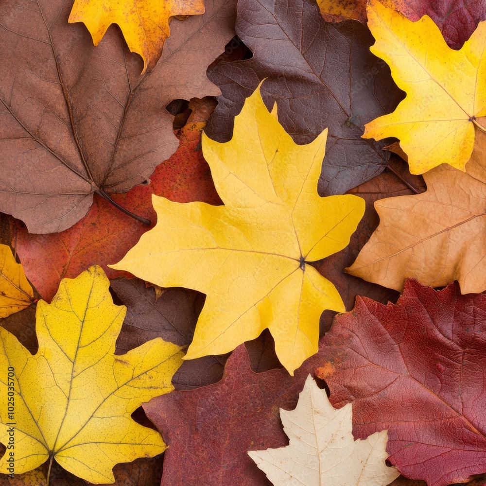 A vibrant collection of autumn leaves in various colors and shapes. A vibrant collection of autumn leaves in various colors and shapes.