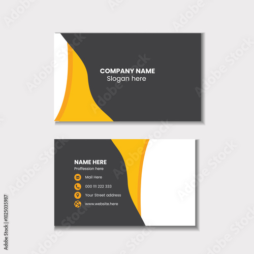 Modern Business Card - Creative and Clean Business Card Template.