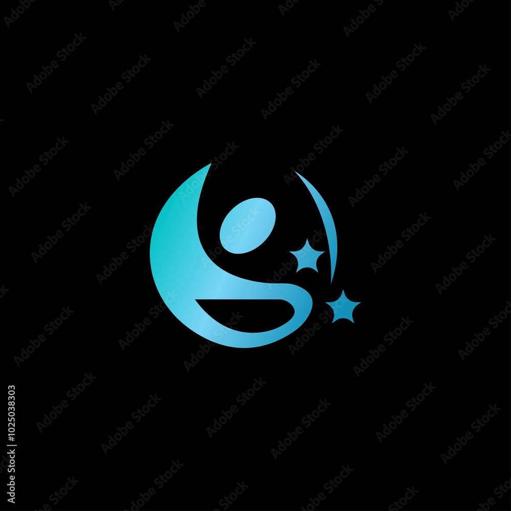 Human star creative logo design Human star creative logo design
