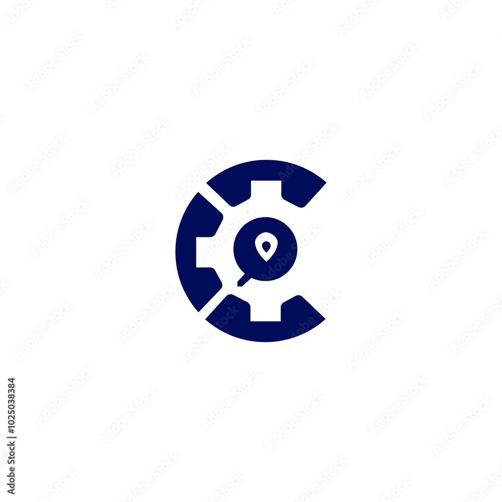 Location circle vector logo template design Location circle vector logo template design