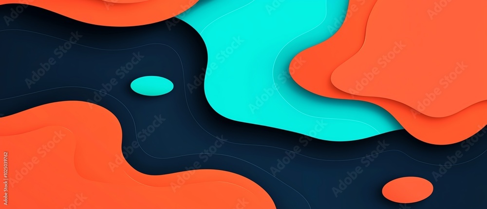 Abstract shapes in vibrant colors create a dynamic and modern design, featuring blue, orange, and green against a dark backdrop. Abstract shapes in vibrant colors create a dynamic and modern design, featuring blue, orange, and green against a dark backdrop.