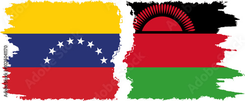 Malawi and Venezuela grunge flags connection, vector Free Download Malawi and Venezuela grunge flags connection, vector - GFXLoad