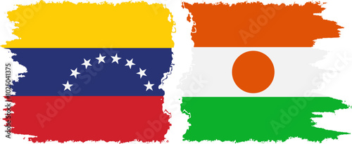 Niger and Venezuela grunge flags connection, vector Free Download Niger and Venezuela grunge flags connection, vector - GFXLoad