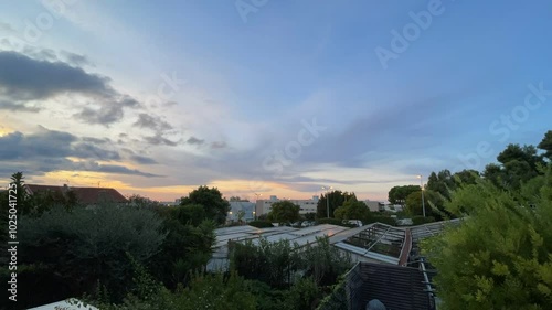Sunrise Timelapse with Cloud Variations from Southern France