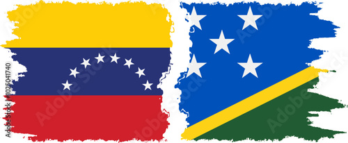 Solomon Islands and Venezuela grunge flags connection, vector Free Download Solomon Islands and Venezuela grunge flags connection, vector - GFXLoad