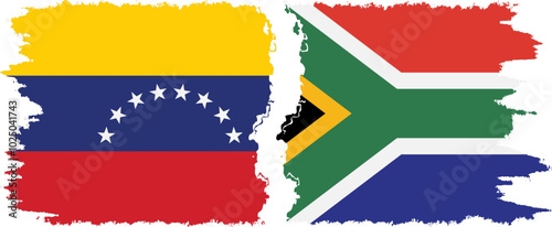 South Africa and Venezuela grunge flags connection, vector Free Download South Africa and Venezuela grunge flags connection, vector - GFXLoad