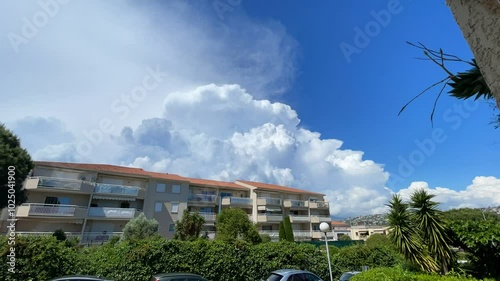 Convection Timelapse Over the Foothills of the French Alps