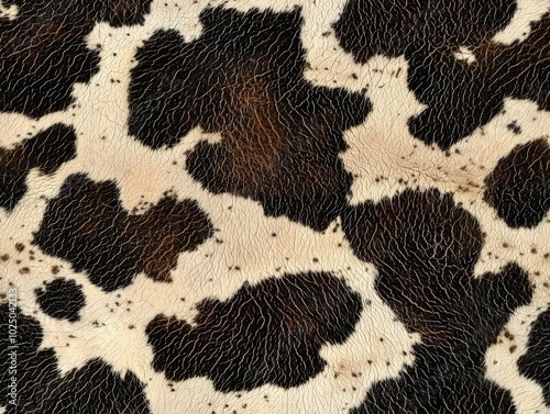 cow skin texture background, cow leather with fur background , isolated on white background,  , copy space for text,