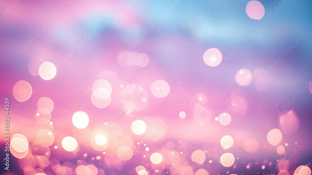 Abstract background with light and pink bokeh. bright and love. Winter Christmas vibes.