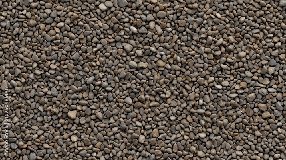 Fine gravel texture with smooth stones in various shades of gray Fine gravel texture with smooth stones in various shades of gray