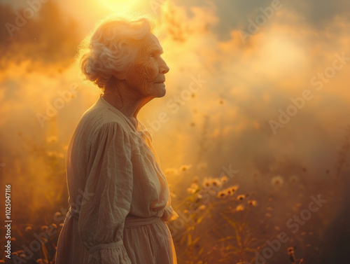 Wallpaper Mural Old woman entering heaven Torontodigital.ca