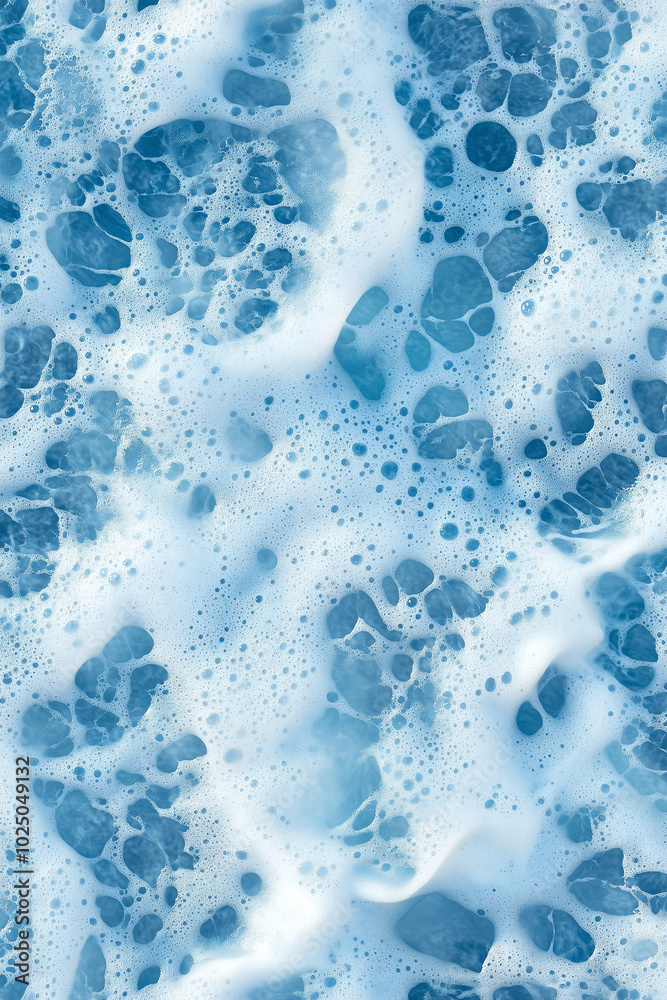 Sea Foam Texture on Light Blue Background for Design and Text Sea Foam Texture on Light Blue Background for Design and Text