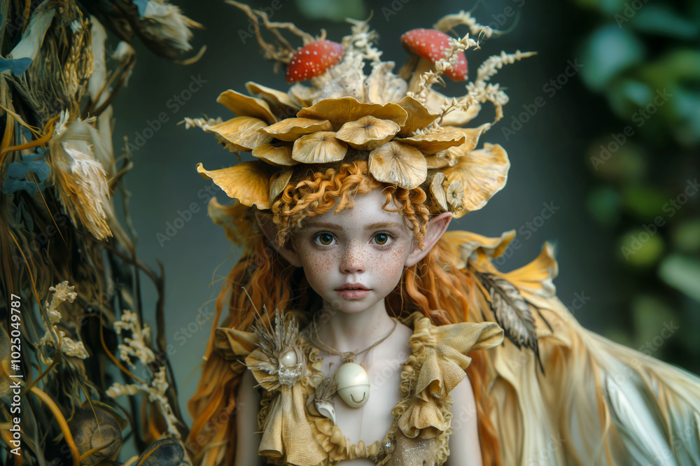 a portrait of a cute young elf a portrait of a cute young elf