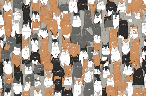 Cats patter design  all wallpaper