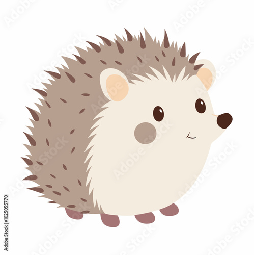 Warm tones and a wonderful character: a hedgehog to decorate your child's room in a cozy style.
