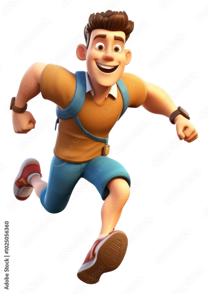 PNG Cartoon running white background determination. PNG Cartoon running white background determination.