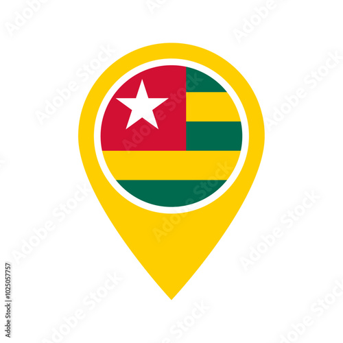 Togo flag location icon Free Download Togo flag location icon - GFXLoad
