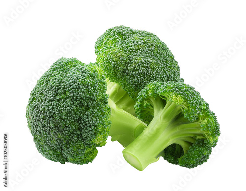 broccoli isolated on white background, cutout 